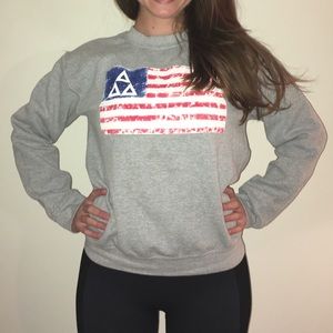Tri Delta American Flag Crewneck